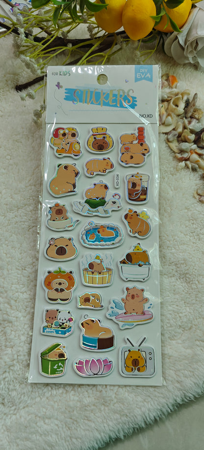 Cappybara sticker foamic (XD-031, 034, 036)