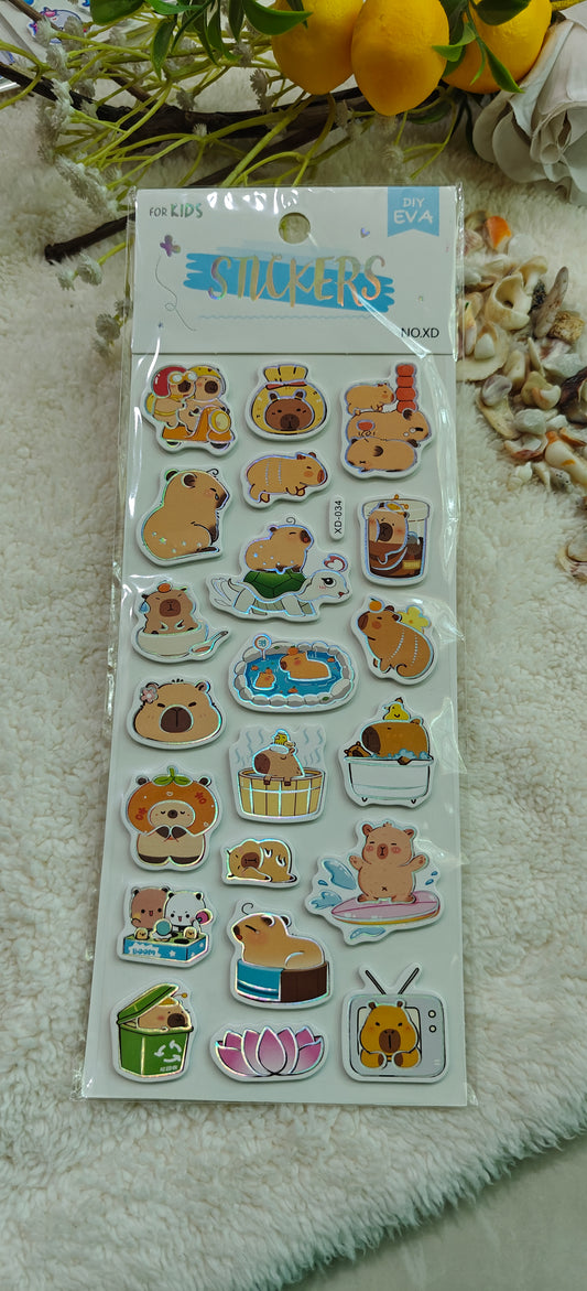 Cappybara sticker foamic (XD-031, 034, 036)
