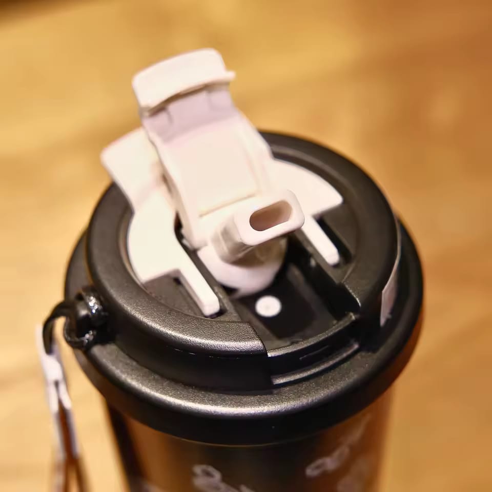 500ml Travel Insulated Vacuum Coffee Tumbler Mug Leather Sleeve Rope Stainless Steel Thermos Cups