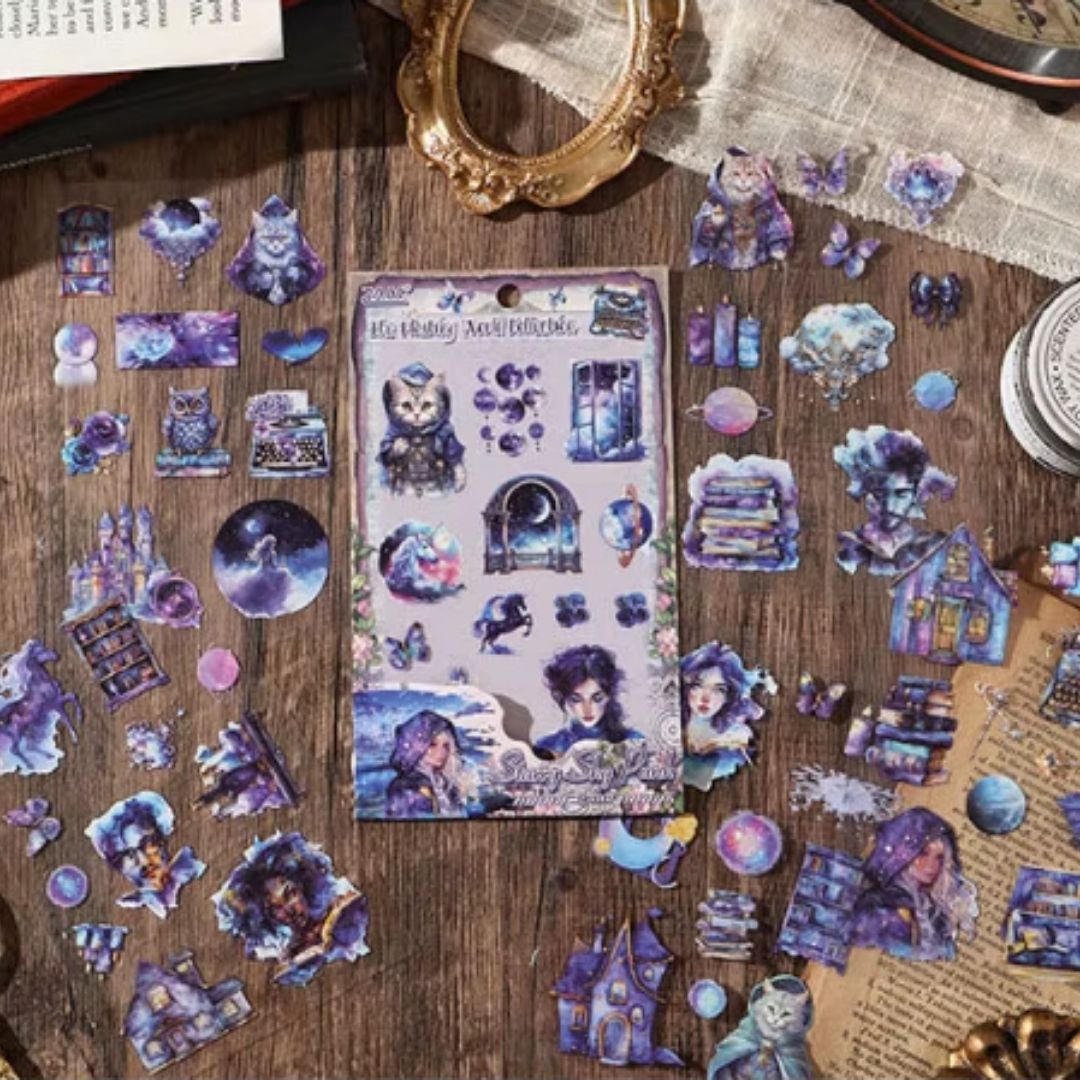 The floating world collection 6 pcs sticker sheets
