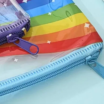 Clear Zipper folder bag kids/Document File #8095