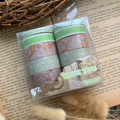 Limmy vintage washi tape 10 pcs (XM JD2645F)
