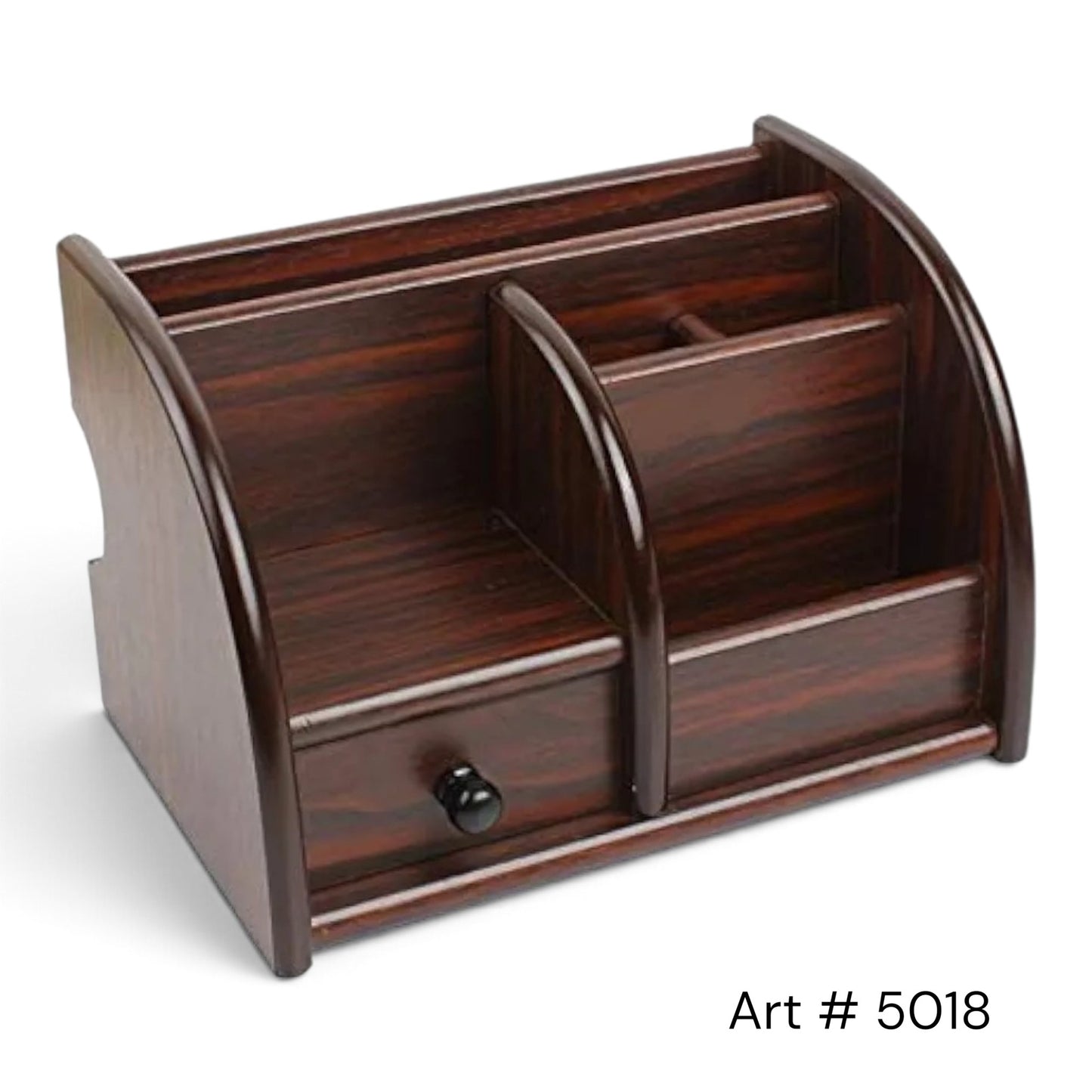 Wooden Desk Organizer With Drawer 5018