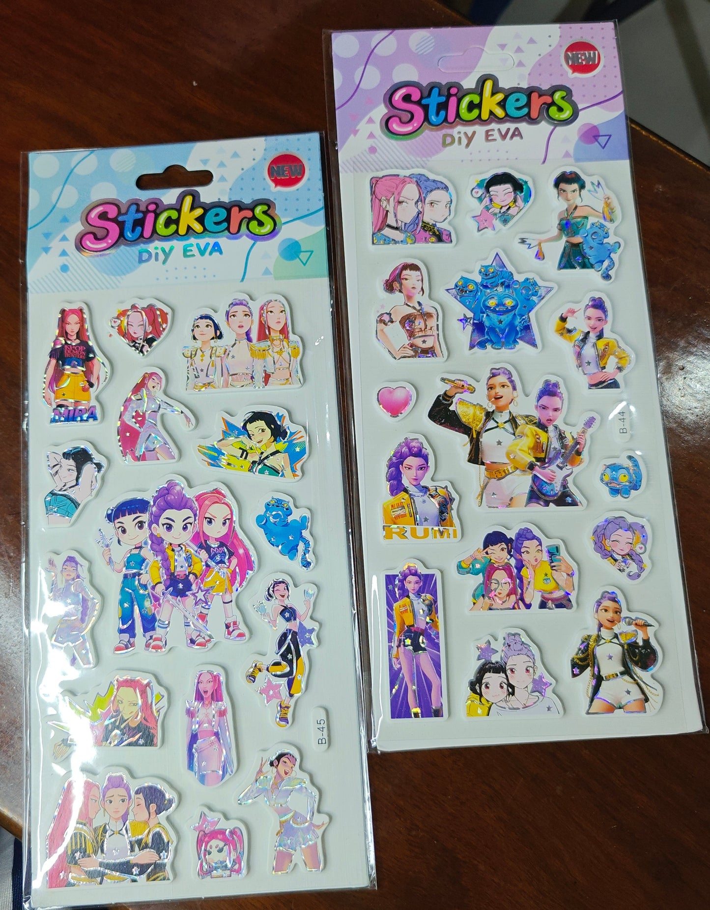 Foamic stickers (no. B)