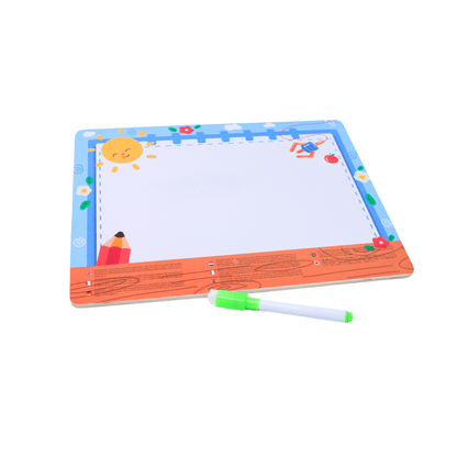 Farm animals 4 in 1 wooden board, threading, white board, magnetic, sorting