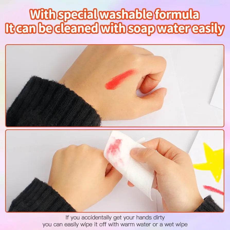 Abby paint sticks  washable for kids 12 colors (Ap303-12)