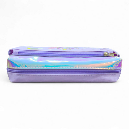 Zipper Fabric Pencil Pouch Unicorn(Geometry Case)# 68116