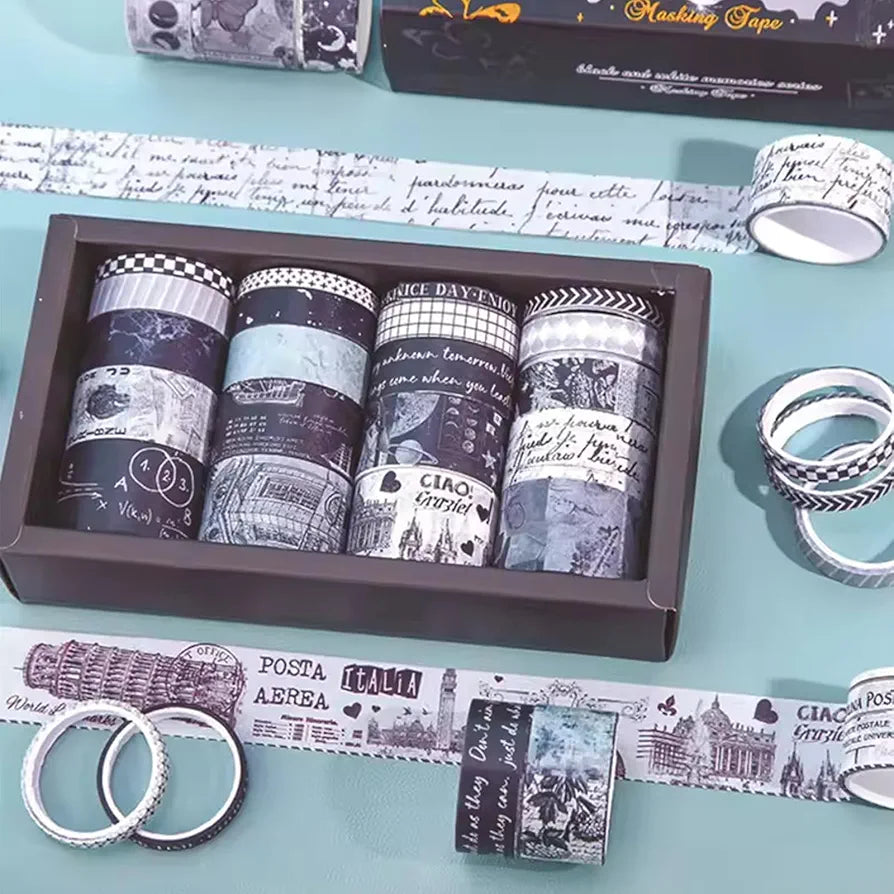 Black and white memories series washi tape 20 pieces (JD2622E)