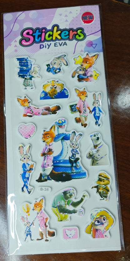 Foamic stickers (no. B)