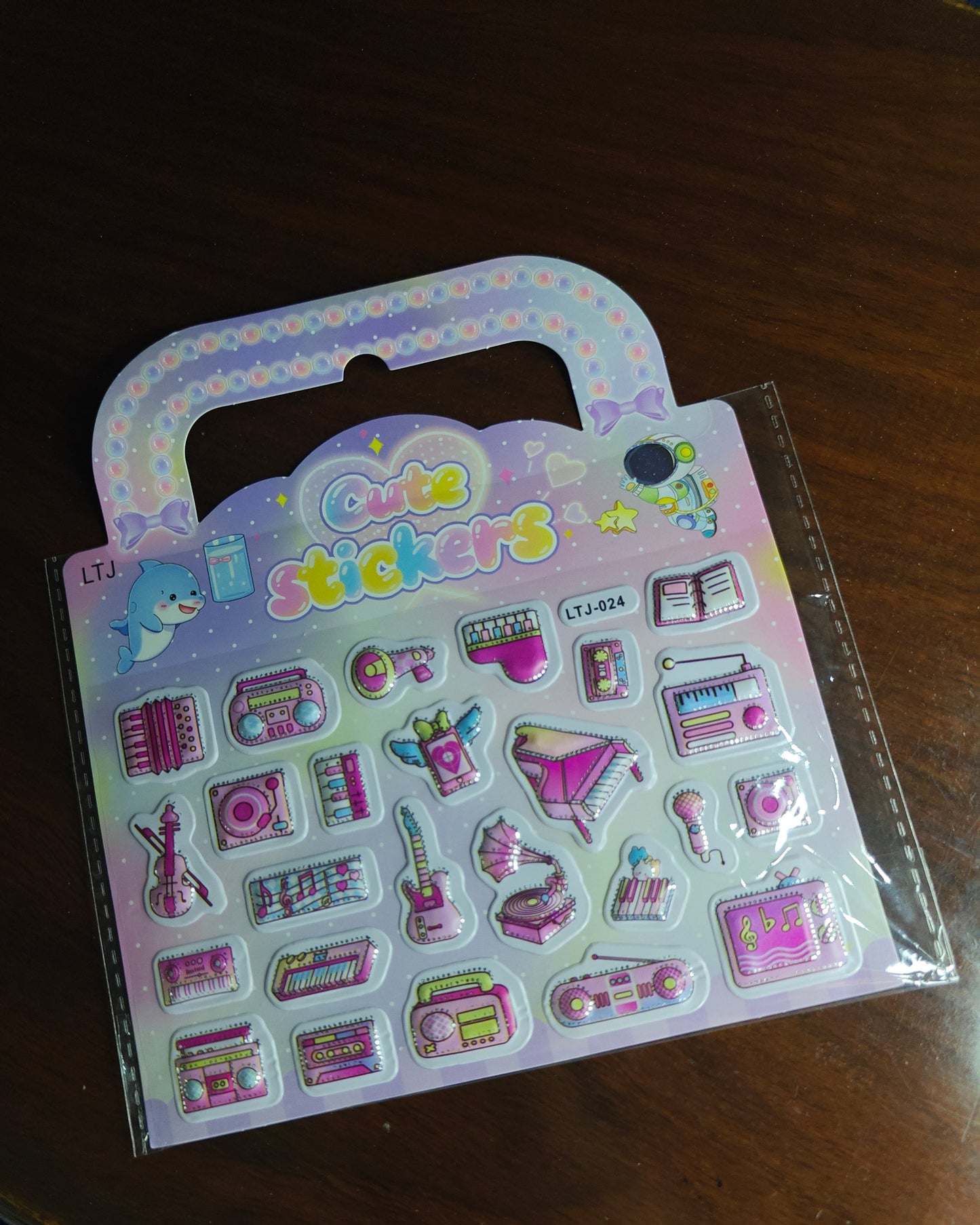 Embossed 3d puffed stickers (LTJ)