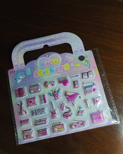 Embossed 3d puffed stickers (LTJ)