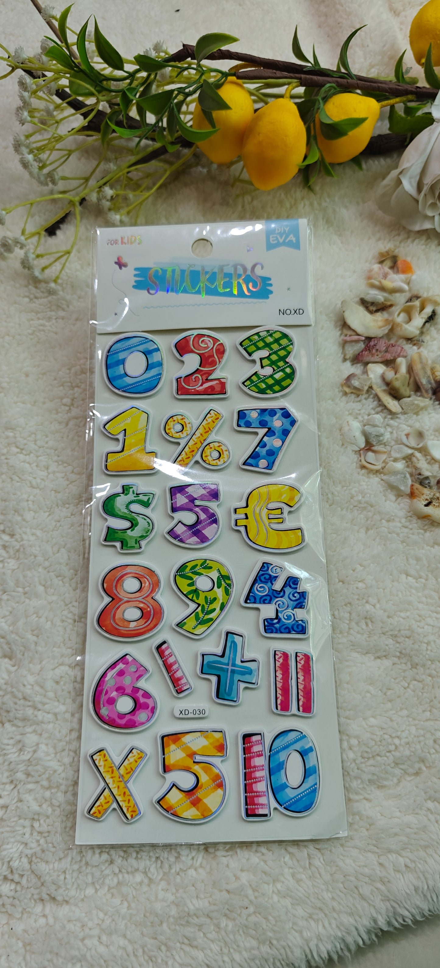 123 stickers (XD- 026, 027, 028, 030)