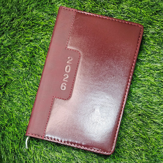 Diary 2026, leather cover, Model A2HM