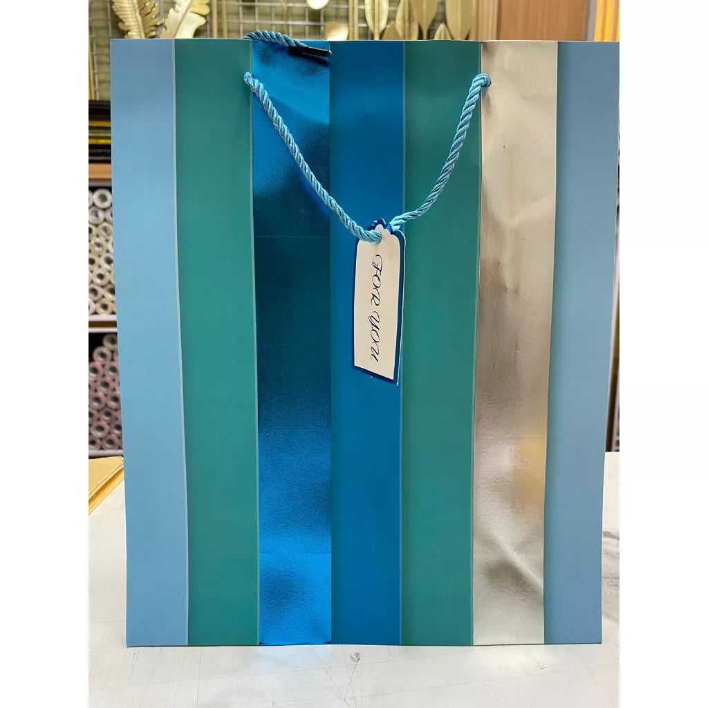 Luxe foil Stripe Gift Bags  (FSBS) (FSBM)