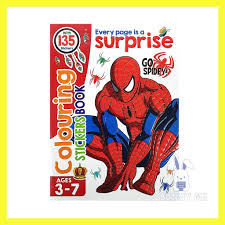 Fine quality pages for coloring book with stickers