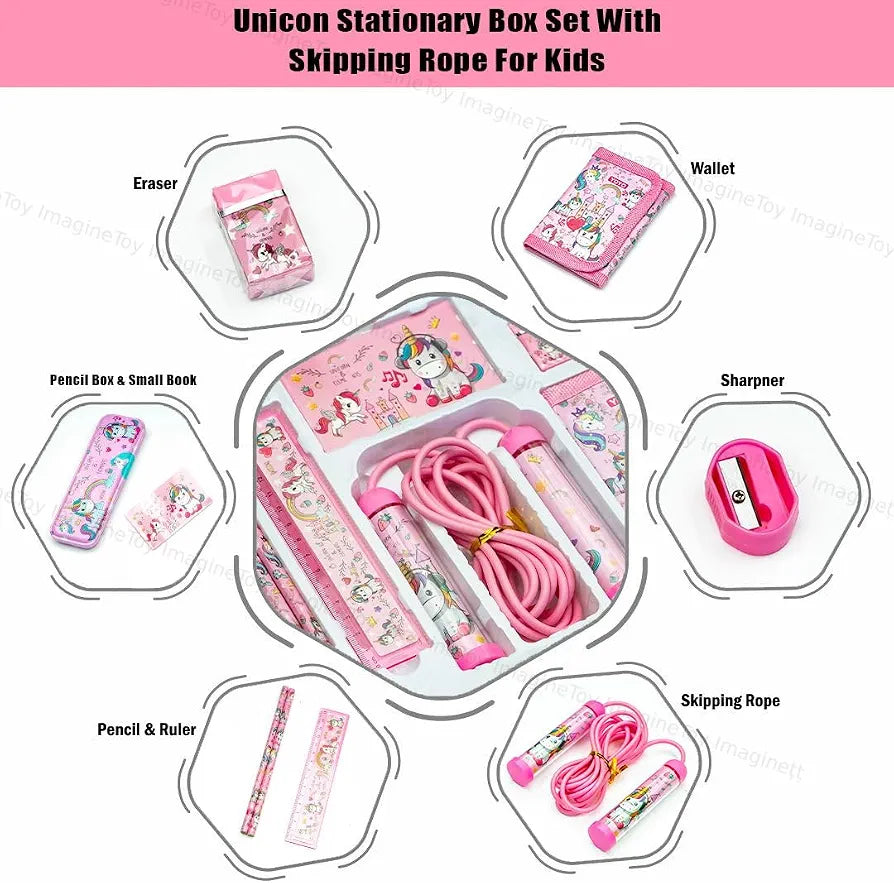 STATIONERY SET 9 PCS # YOYO 8022 UNICORN
