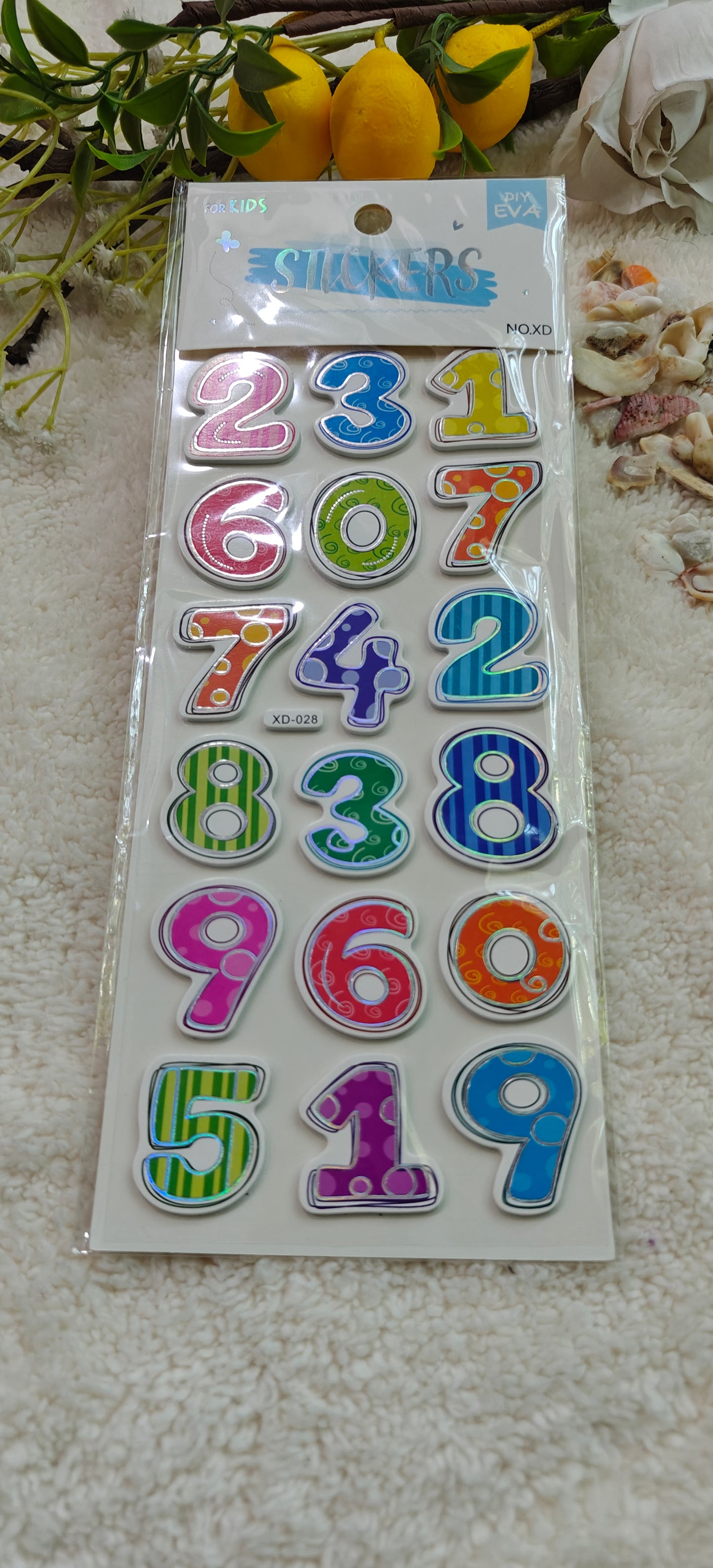 123 stickers (XD- 026, 027, 028, 030)