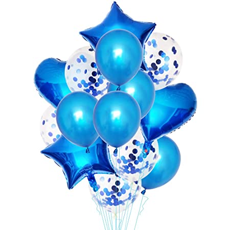 Confetti party balloons 14 pcs