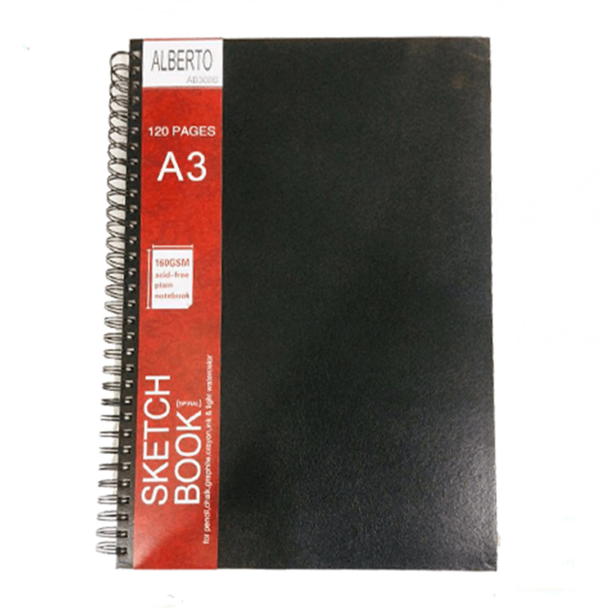 Alberto A3 Spiral Sketchbook 160gsm For Artist