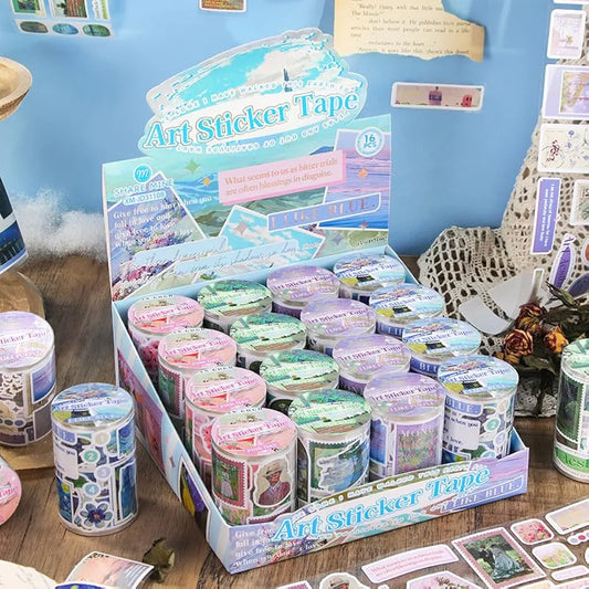 Washi Art Sticker Tape Roll size  7.2cm(JD3110B)