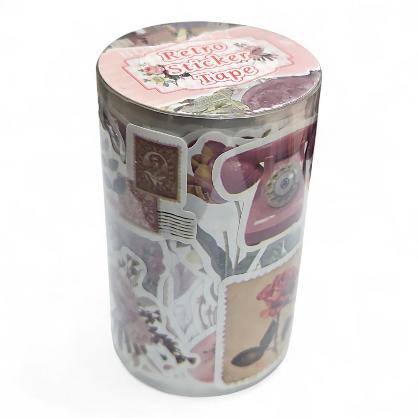 Washi Retro sticker Tape Roll size 7.2cm (JD3110A)