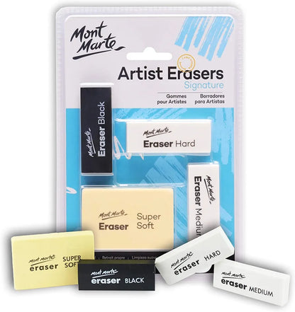 Mont Marte Signature Artist Eraser 4-piece set