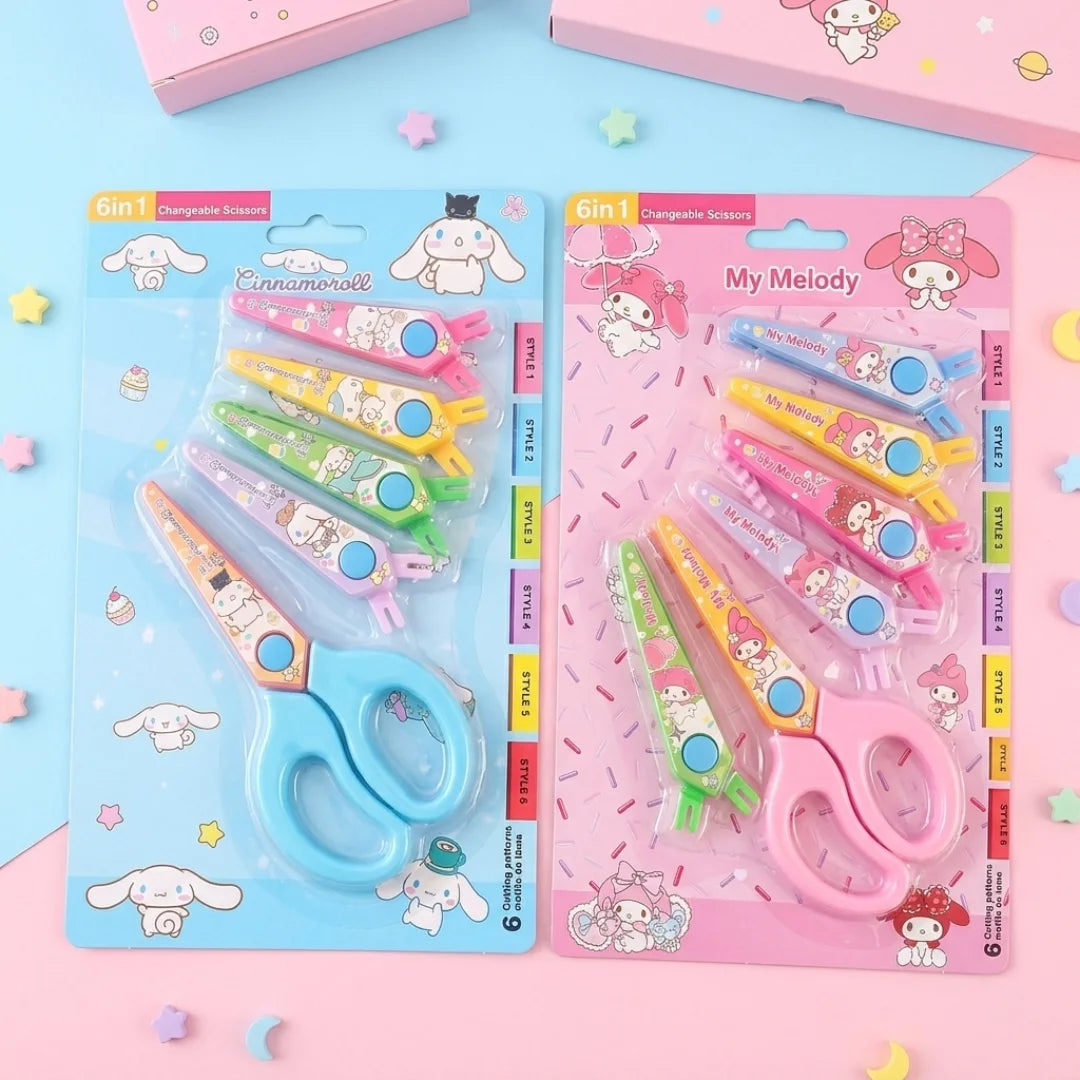ZIG ZAG SCISSOR PLASTIC 6 STYLES