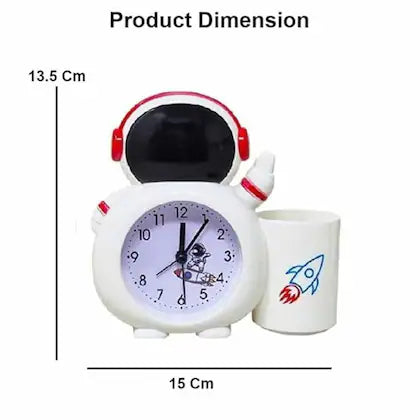 Spaceman alarm clock with pen holder (2302)