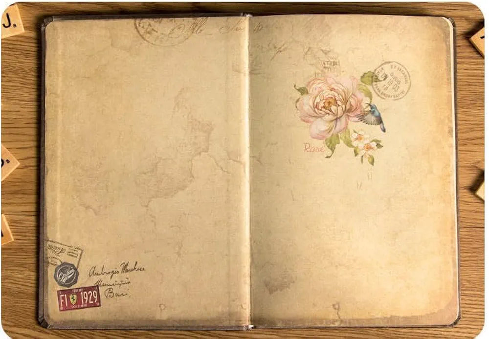 Hardcover floral journaling A5 diary notebook (sss2119)