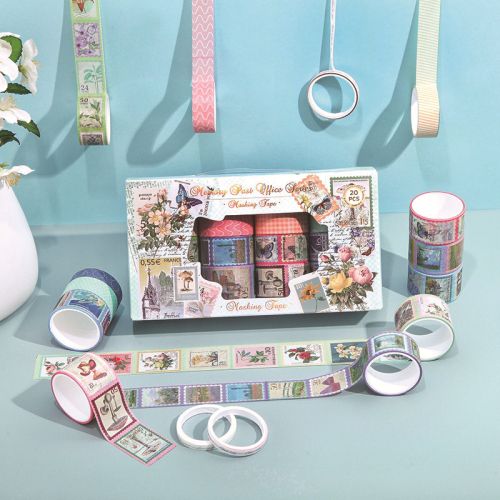 Memory post office series washi tape 20 pcs (JD2622A)