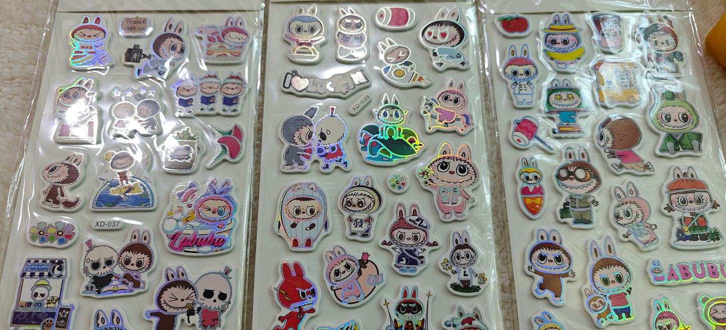 Labubu foamic stickers (XD-037, 038, 040)