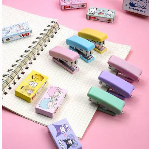 Mini stapler sanrio with pins set (e-015)
