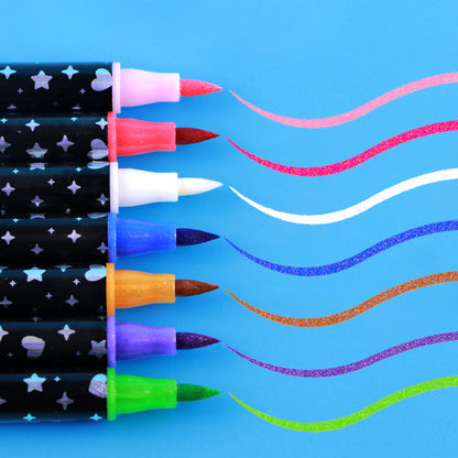 Injoy 12 Dual Tip Glitter Markers (686-12)