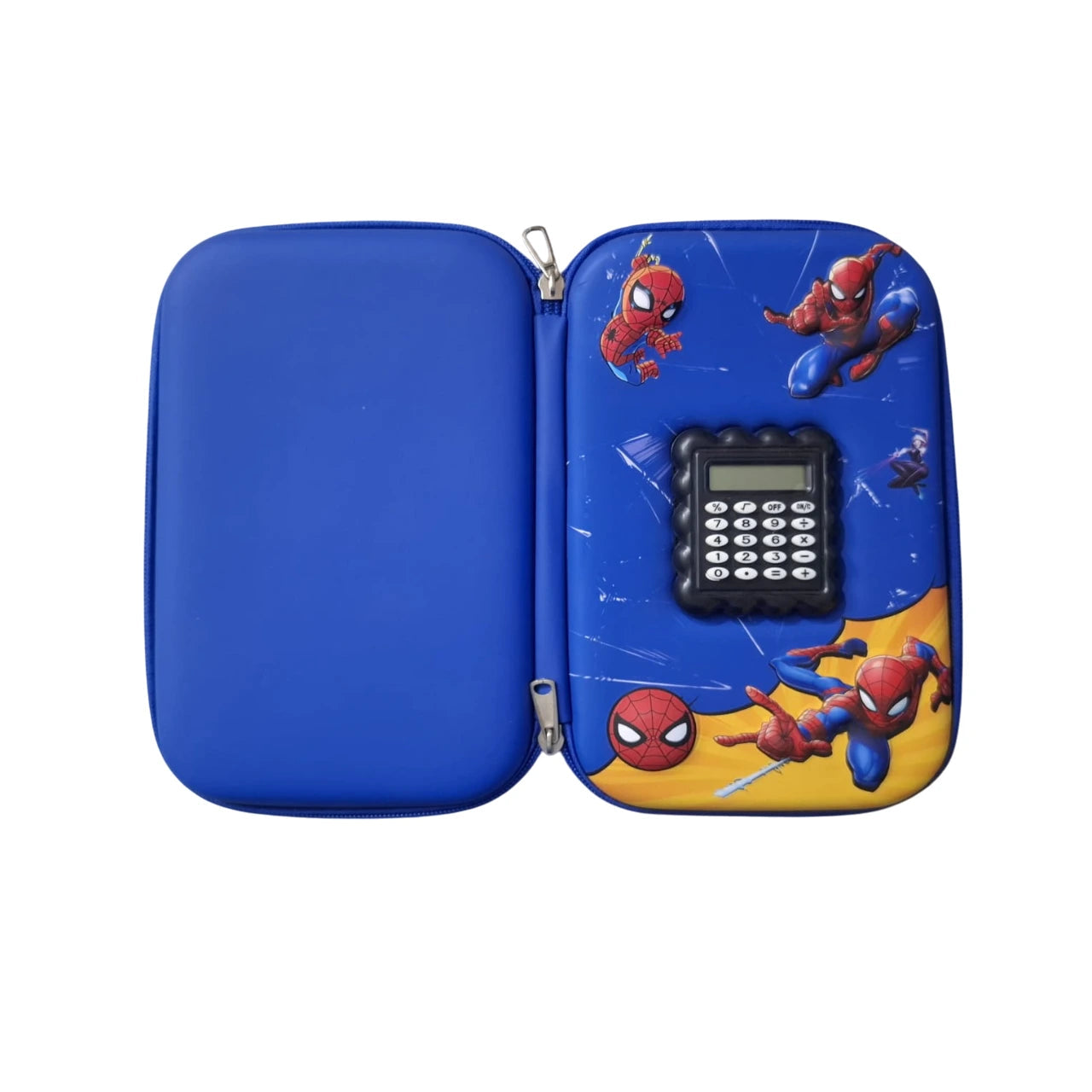 Spiderman pencil case with in-built calculator