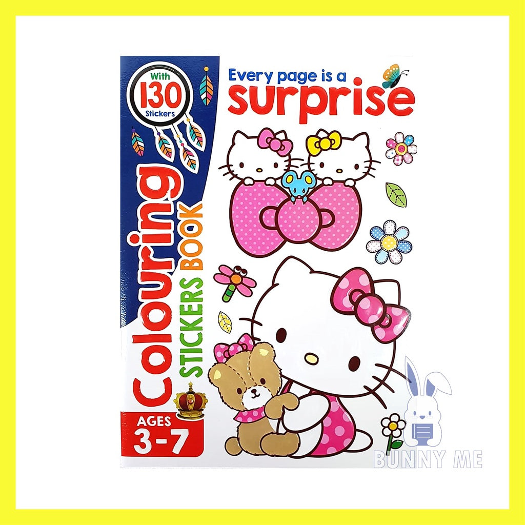 Fine quality pages for coloring book with stickers