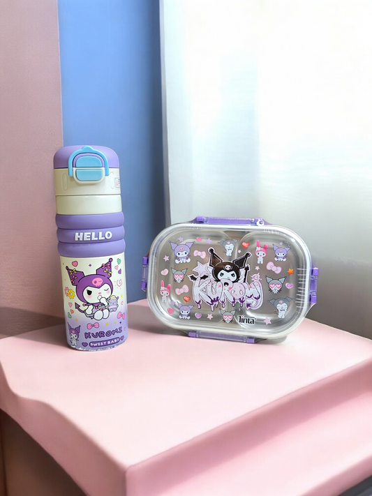 Kuromi lunchbox & bottle deal