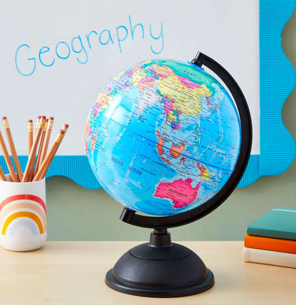 World Globe 20Cm (8") Film Coated, Fine Quality Plastic Base