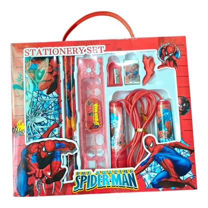 Kids stationery gift set with skipping rope