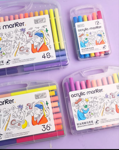 soft-head acrylic marker set