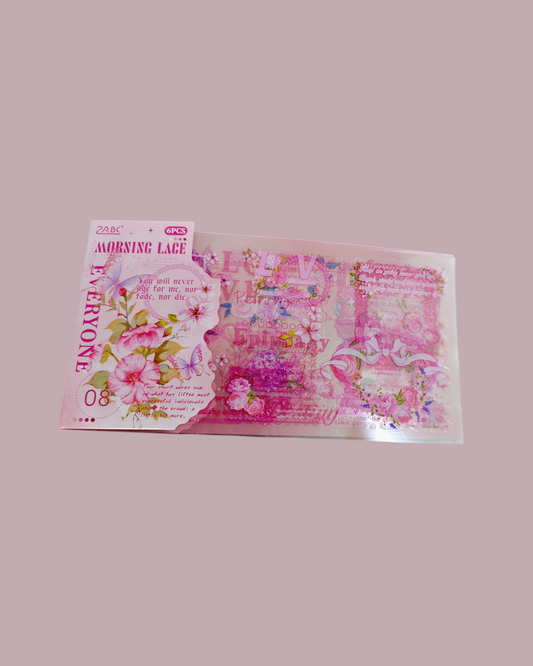 Pink lace Stickers #SLFH