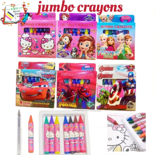 JUMBO CRAYONS COLOR 12 PCS PACK