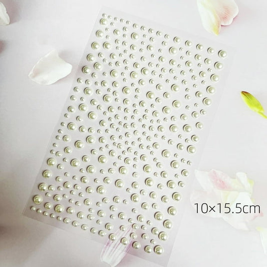 Pearl beads for face, hair and nails stickers