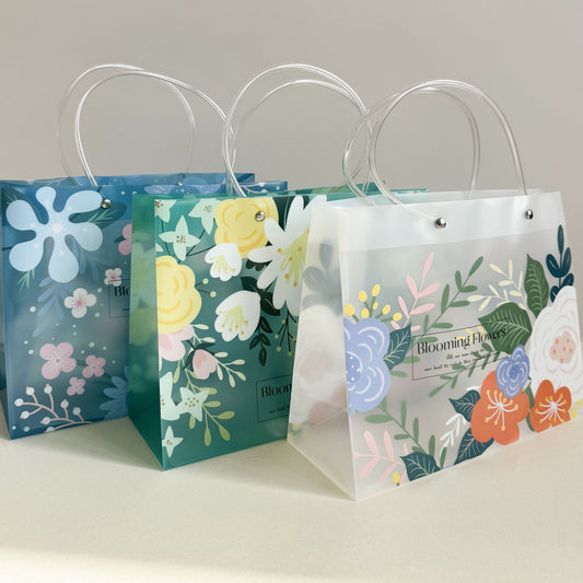 Floral Gift Bags, PVC, Size 20*25.5*10 cm
