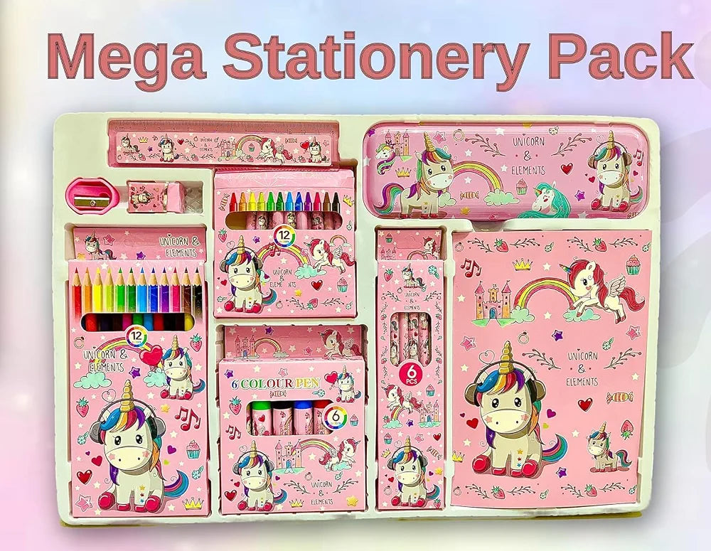STATIONERY SET 9 PCS # 8001 UNICORN / FROZEN