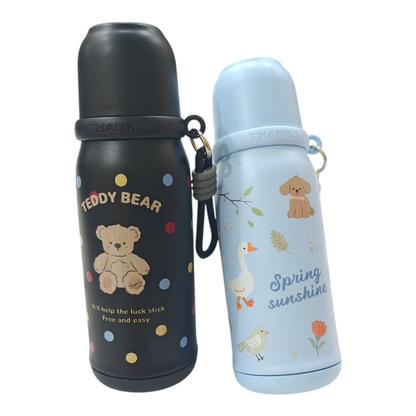Black Teddy Bear stainless steel thermos flask 500ml (DY- BW1258)