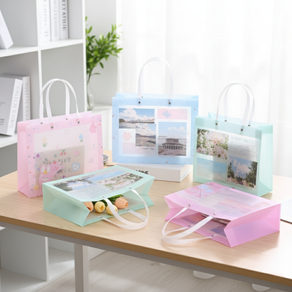 PVC aesthetic gift bag 32x 25x 11cm