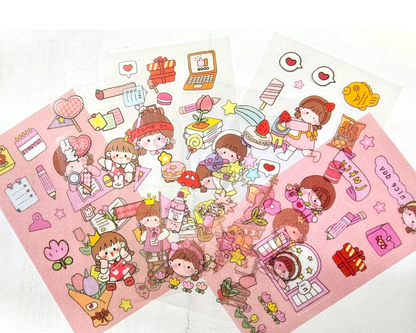 5 sticker sheets