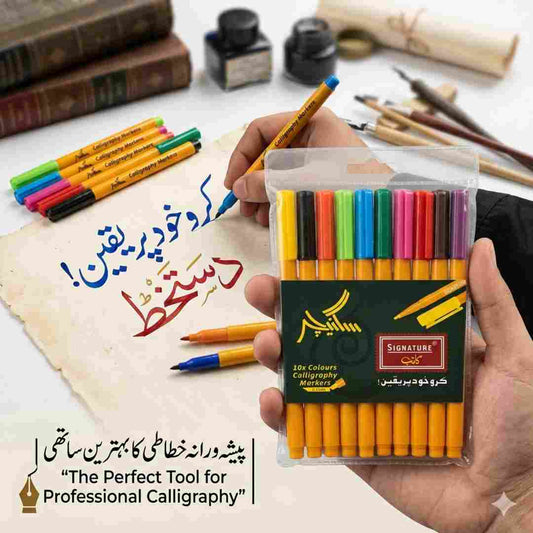 Signature Calligraphy Marker 10 Peices Set