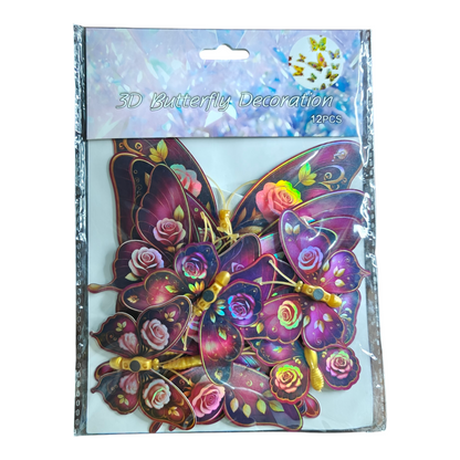 3d magnetic and sticker butterfly