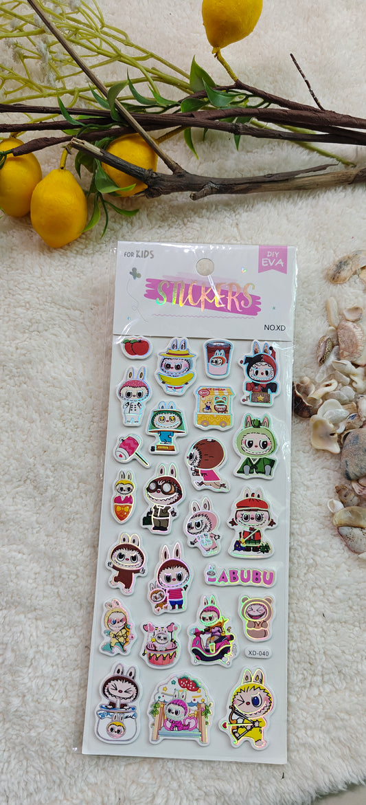 Labubu foamic stickers (XD-037, 038, 040)